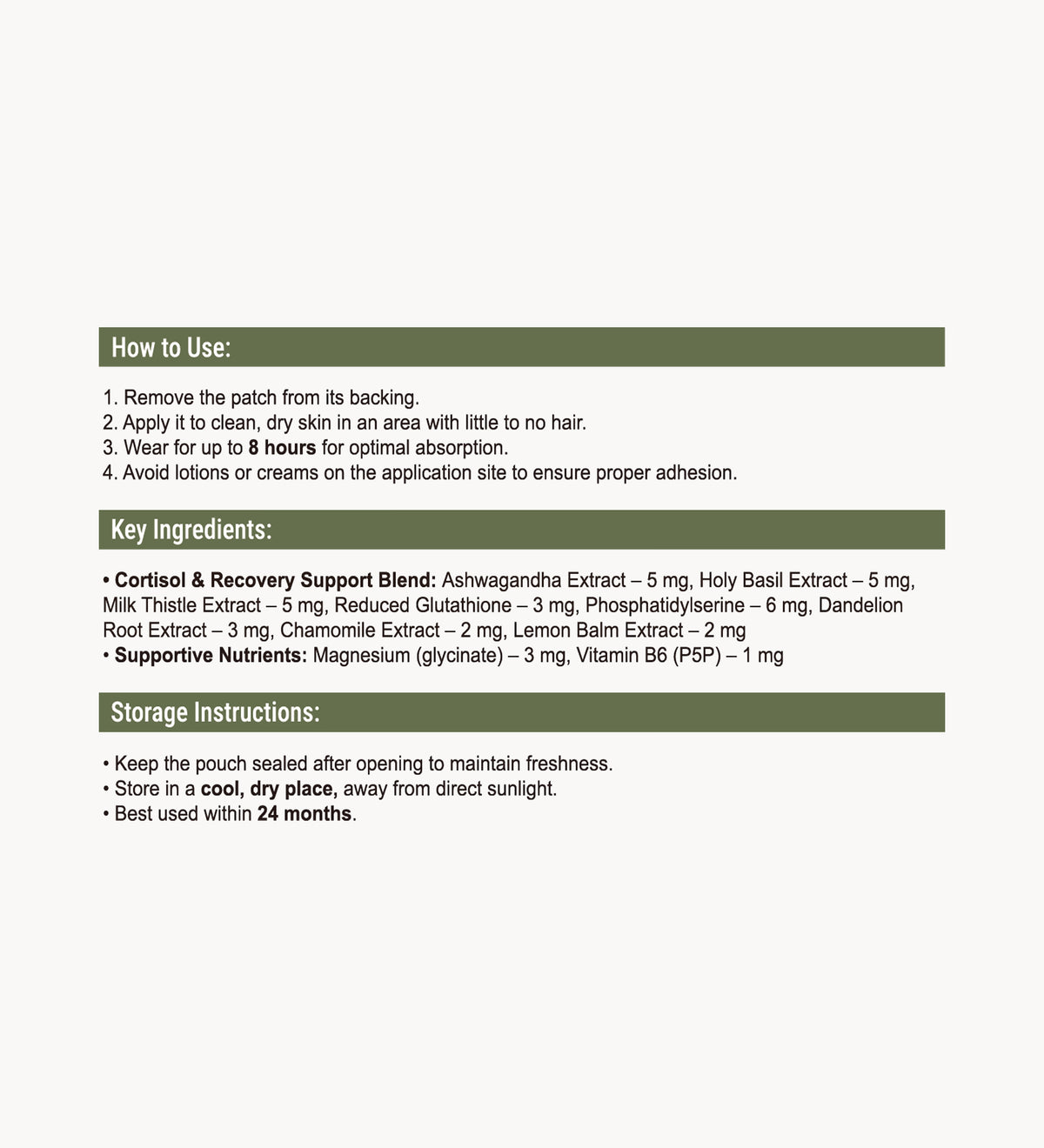 Stress Balance Patches – Daily Support for Calm & Balance – Gentle Patches