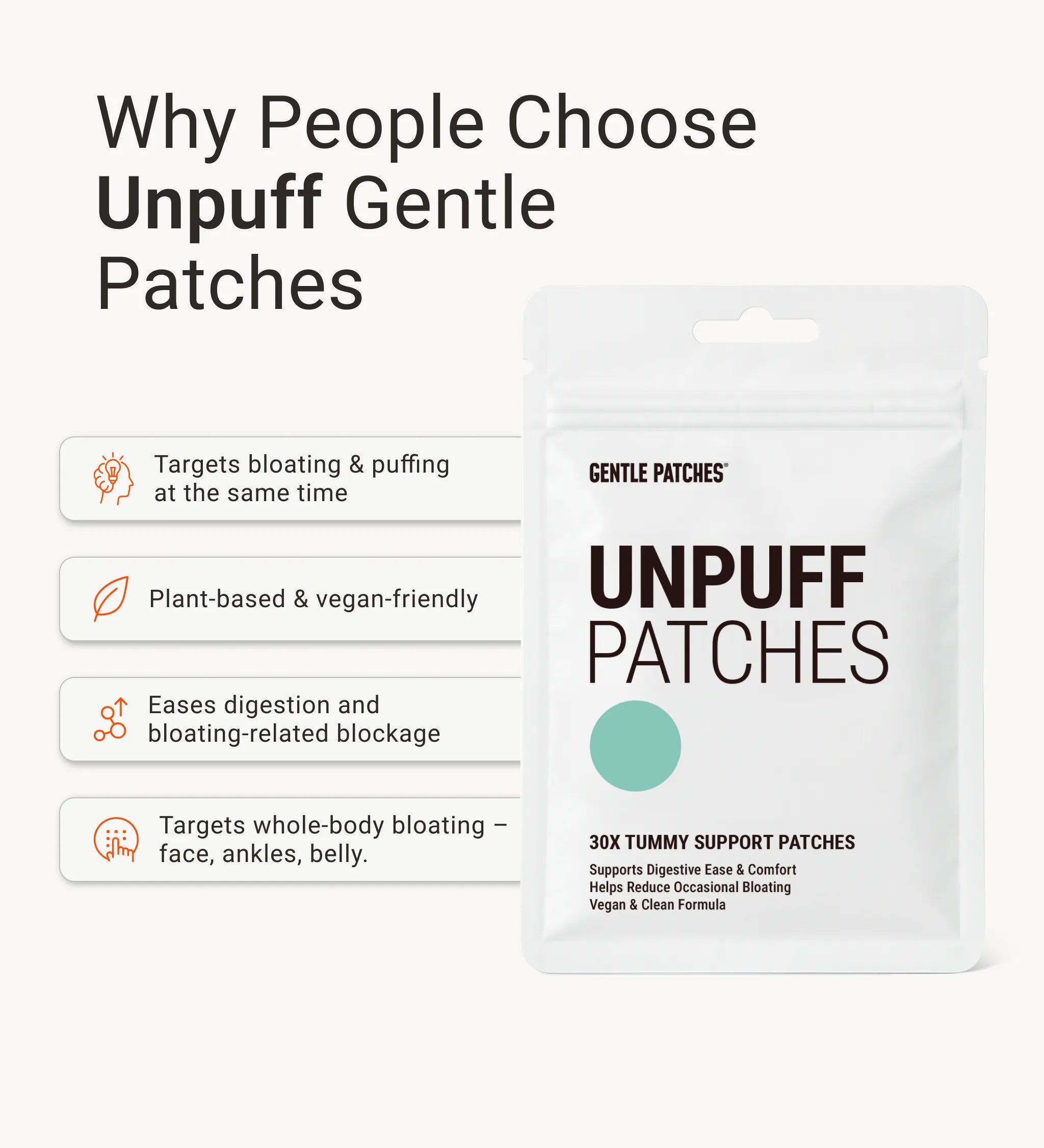 Unpuff Patches – Beat Bloat, Drain Puffiness & Feel Lighter Naturally